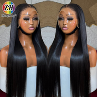 Perruques de luxe sans colle en cheveux humains vietnamiens super double drawn, lisses comme des baguettes, avec dentelle frontale 13x6 pour femmes, vente en gros en ligne