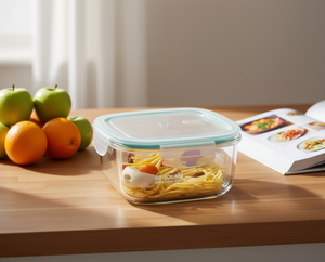 Contenitore in Vetro Quadrato O8 da 1200ml, Extra Large per Conservazione Alimenti, Uso in Cucina - Product Image 2