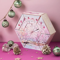 Calendrier de l'Avent personnalisé 2026 – Boîte vide pour emballage cadeau – Calendrier de l'Avent Beauté et Glamour 24 jours – Boîte de compte à rebours de Noël