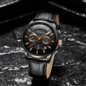 Nuovi Orologi da Uomo alla Moda CRRJU 2212 <span class=keywords><strong>L</strong></span>, Orologi da Polso Analogici al Quarzo, Impermeabili 30M, Cronografo Sportivo con Data, Cinturino in Pelle - Product Image 6