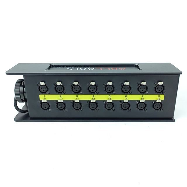 16-channel 54-core Audio Distribution Box with XLR Female Socket and Audio/video Connector for Music Concerts