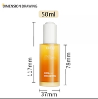 Flacon compte-gouttes dégradé violet de 30ml flacon en verre compte-gouttes à pompe supérieure bouteille de sérum d'huile essentielle