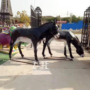 Уличная садовая скульптура из смолы в виде животного, фигурка осла из стекловолокна - Product Image 1