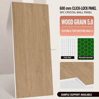 Panneau mural géométrique moderne de luxe personnalisé, résistant à l'humidité, imperméable, panneau mural SPC pour chambre à coucher, salle de bain