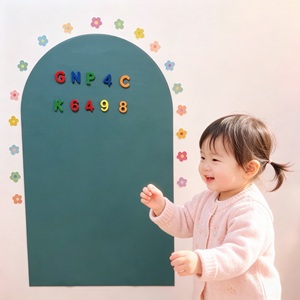 Autocollant mural magnétique en forme d'arche pour enfants, <span class=keywords><strong>tableau</strong></span> <span class=keywords><strong>noir</strong></span> amovible à coller et décoller pour salle de jeux, maison, salle de classe - Product Image 1
