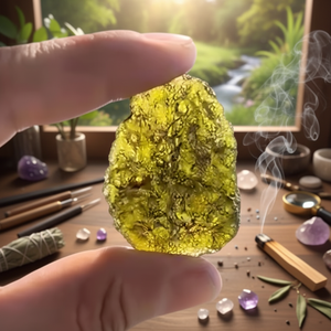 Piedra Natural de Moldavita en Bruto, Cristal de Tektita, Gema Checa Genuina, Cristal Curativo, Venta al por Mayor, Exportación de Cristales, Grabado DIY - Product Image 3