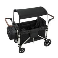 Wagon pour enfants tout-terrain 4 passagers Poussette classique pour bébé double côte à côte