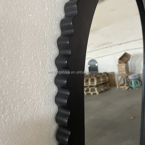 Hiện Đại Màu Đen thân thiện với môi chống cháy nổ thiết kế mộc mạc khung gỗ lượn sóng cong gương cho phòng ngủ phòng khách lối vào tường - Product Image 6