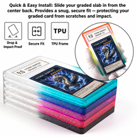 Protection antichoc en TPU à paillettes dégradées pour cartes gradées PSA – Étui de collection anti-chute – 16 couleurs