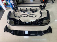Kit de Mejora Trasera de Lujo Pharri para Mercedes Benz CLA W118 2019+, Actualización a Difusor Trasero CLA45 AMG con Puntas de Escape Cuádruples