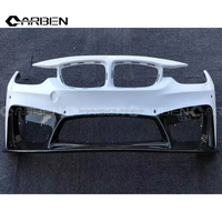 Kit carrosserie de pare-chocs avant style 3D semi-carbone, compatible avec BMW M3/M4 F80/F82/2014-2020, mise à niveau et remplacement du pare-chocs avant