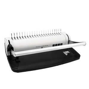 プロフェッショナルプラスチックコームオフィス使いやすい21穴ノートブックスチールナイフバインダー手動コームバインディングマシン - Product Image 6