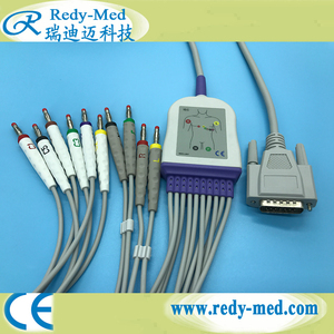 Edan contec NK <span class=keywords><strong>comen</strong></span> <span class=keywords><strong>ECG</strong></span> ekg Cáp dB 15pin 4.0 chuối - Product Image 5