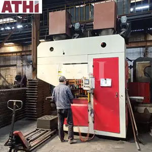 automatic green sand molding machine with sand reclamation line for aluminum casting and valve production