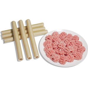 מעטפות קולגן מלאכותיות אכילות איכותיות לסיטונאות עבור נקניקיות, שקופות, קוטר 10-50 מ\\\"מ, אורך 15 מטר - Product Image 2