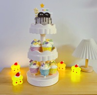 Machine automatique rotative pour faire des desserts et des sushis, pour la présentation de gâteaux lors de fêtes de Noël et de célébrations d'anniversaire