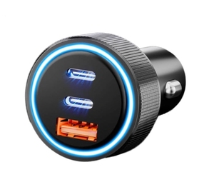 Nuevo producto, toma de encendedor de cigarrillos de 78W, doble tipo C, cargador rápido USB, adaptador de alimentación Led, salida QC3.0, coche para camión para <span class=keywords><strong>iPhone</strong></span> 16 - Product Image 5
