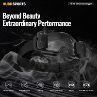 Lunettes de motocross tendance, protection UV400, polarisées, anti-rayures, monture TPU intégrale, système anti-vent, système de verres détachables