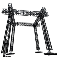 Système de treillis modulaire pliable en acier haute résistance pour scènes et événements extérieurs - Cylindre électrique robuste pour événements