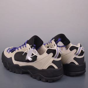 Chaussures de sport imperméables en cuir violet à lacets, haut de gamme, antidérapantes, durables, pour hommes - Product Image 2