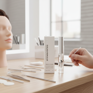 Colle à cils permanente de qualité professionnelle LAMON, liquide à haute viscosité, fabrication coréenne, colle permanente facile à appliquer, applicateur de brosse pratique - Product Image 2