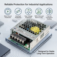 Alimentation à découpage AC-DC encastrée 35W 5V 12V 15V 24V 36V 48V à sortie unique sans ventilateur pour contrôle industriel et automatisation LED