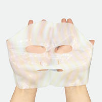 Masque facial régénérant au collagène de saumon personnalisé en usine, boîte de 4 types pour raffermir les ridules et hydrater la peau