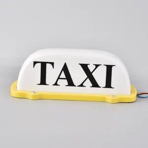 HOT SALE! 12v Plastic Taxi Top Roof Sign Magnet Light Box for Taxi