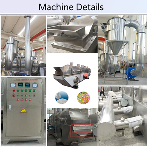 Sécheur à lit fluidisé vibrant industriel en acier inoxydable de type continu pour le traitement des aliments et le secteur pharmaceutique avec composants de moteur à engrenages - Product Image 5