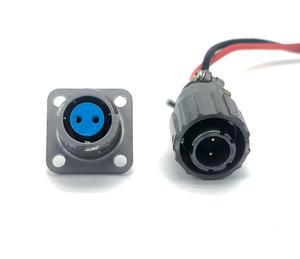 CYXTEK M14/Q14 Erkek Dişi 2-Pin Havacılık Konnektörü Endüstriyel Makineler Sigorta PVC/PUR İzolasyon Bakır Özlü 24V-240V Nominal - Product Image 3
