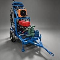 Foreuse de puits d'eau sur roues Liyo LY150, 22 CV, diesel, hydraulique, portable, 200 m, pour l'irrigation agricole