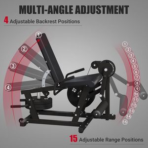 CZFIT Appareil d'entraînement multifonction pour flexion et extension des jambes assises - Équipement de gym pour la force des muscles des jambes, de la taille et de l'abdomen - Product Image 4
