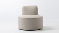 Chaise ronde rembourrée en PU de style européen Salon/Chambre à coucher/Hôtel de luxe Canapé paresseux Chaise de sol