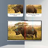 Pantalla táctil inteligente para TV, Panel plano interactivo para aula, ultradelgado, 75 ", 4K