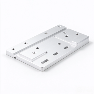Placa frontal de equipo CNC personalizada, panel de aluminio 6061 anodizado, placa base de conexión de fresado de precisión hecha a partir de dibujo o muestra - Product Image 5