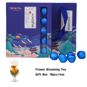 Vea Cómo Florece el Té Hecho a Mano |   20 Estilos de Bolas de Té Artísticas con Flores, 100% Flores Naturales y Té Verde - La Caja de Regalo Perfecta - Product Image 1