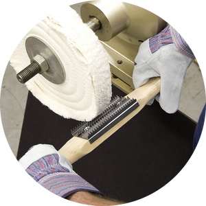 Rueda de pulido de espejo, cepillo de pelusa de metal duradero, gran suministro de rastrillos de pulido de rueda de tela de <span class=keywords><strong>esmeril</strong></span>. - Product Image 3