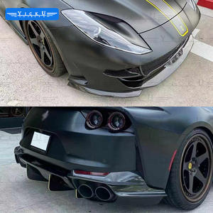 ชุดแต่งคาร์บอนไฟเบอร์แบบเปียก NT คุณภาพสูงสำหรับ <span class=keywords><strong>Ferrari</strong></span> <span class=keywords><strong>812</strong></span> ปี 2017-2020 รุ่นอัพเกรด ประกอบด้วยลิ้นหน้า ดิฟฟิวเซอร์หลัง สเกิร์ตข้าง และสปอยเลอร์ - Product Image 5
