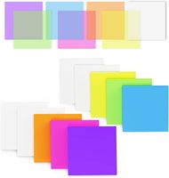 Bloc-notes auto-adhésif de couleurs mélangées Notes autocollantes transparentes bon marché pour l'école et le bureau