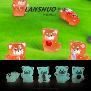 ตุ๊กตาสัตว์เรซิ่น Lanshuo รูปหมีการ์ตูน ของตกแต่งบ้านขนาดเล็ก งานฝีมือศิลปะ ของขวัญ - Product Image 5