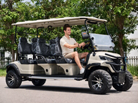 Voiturette de golf électrique 6 places de Chine, véhicule de navettage pour clubs, hôtels, complexes hôteliers, parcs à thème et extérieur