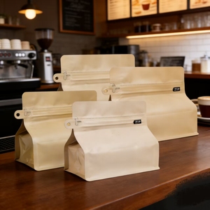 Jnh 250g 500g Custom Printed Food Grade AL Flat Bottom Stand up Tea <strong>Pouch</strong> Packaging Coffee Bean Bags One-Way Valve Zipper - Product Image 5