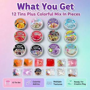 Jelly Clear <b>Slime</b> Putty Toy Soft Elastic Relaxing Christmas Stocking Stuffer Private Label Retail Window Refill - Product Image 3