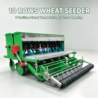 Semoir à blé à 10 rangs avec 5 disques d'engrais pour la plantation agricole