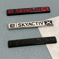 Autocollants de décoration de carrosserie de voiture, logo arrière ABS ESKYACTIVX, Mazda CX-30, protection de carrosserie, argent noir, 10.5x1.5cm, haute qualité