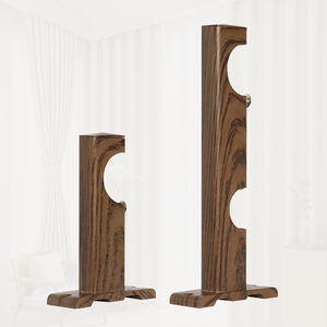 Barra de Cortina KYOK Moderna de Metal con Textura de Madera, Resistente, 25 kg, Polea Suave para Cortinas Opacas Gruesas, Oficina, Cocina, Sala de Estar - Product Image 6