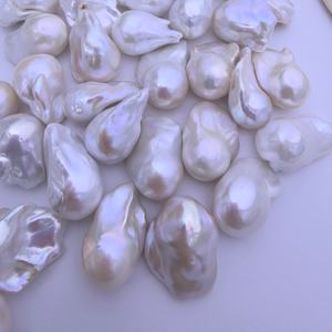 Grote maat 15-20mm natuurlijke 3A kwaliteit losse parel barok visstaart verspreide parel witte Edison zoetwaterparel - Product Image 3