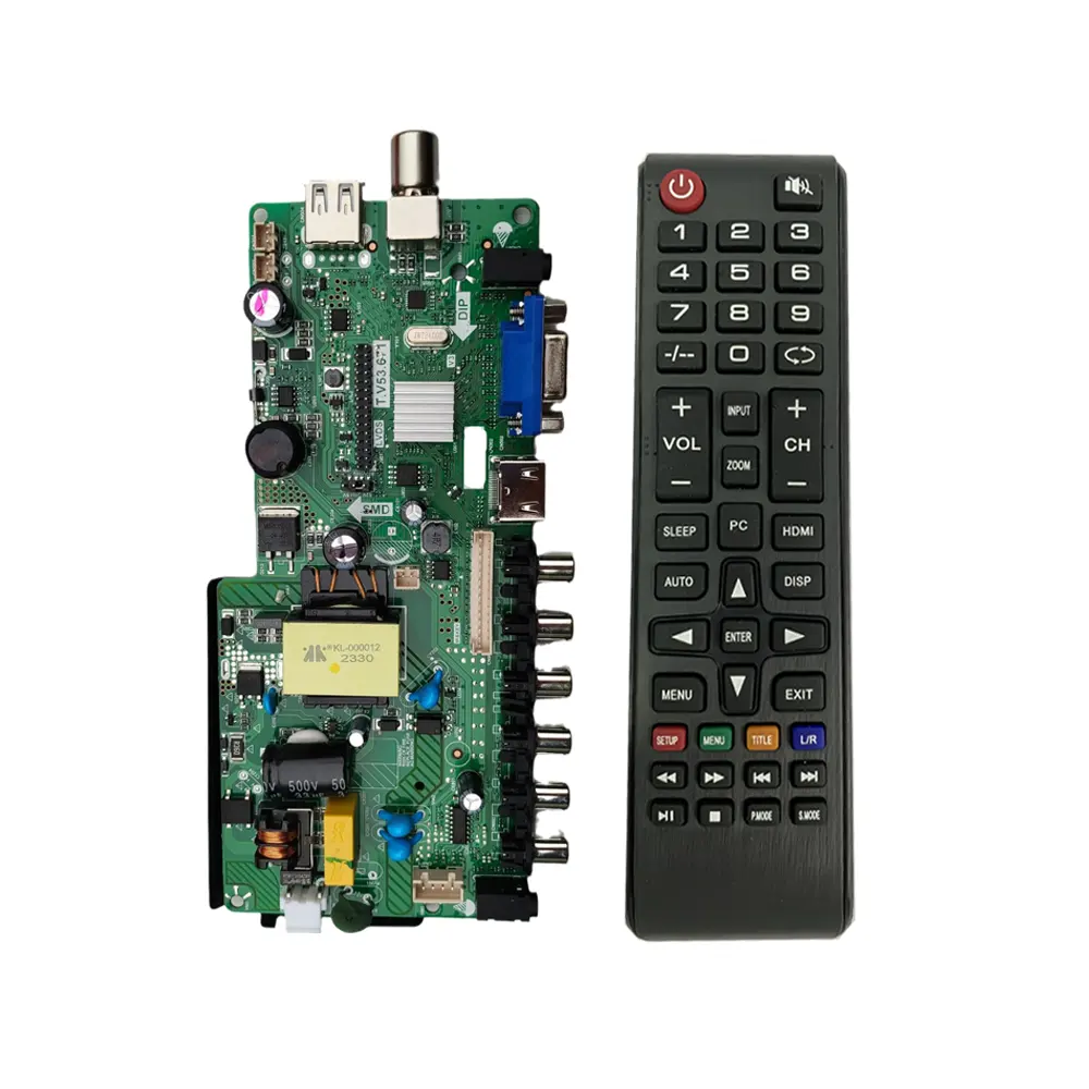 T.V53.671 Led Tv Printplaat Voor 24Inch Universeel Led Tv Moederbord Met Jumper Universele Lcd Led Tv Control Board Standaard