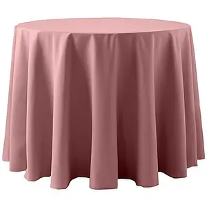 Polyester Khăn trải bàn khách sạn nhà hàng bên Polyester 120 inch khăn trải bàn tròn