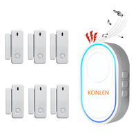 Smart Life Tuya kontak magnetik, WIFI pintu Sensor jendela cincin terbuka bel Alarm detektor keamanan rumah pencuri masuk bel peringatan
